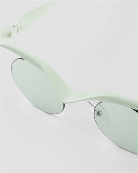 green makeup eyewear prada|Jade Green Lenses Prada Morph Sunglasses .